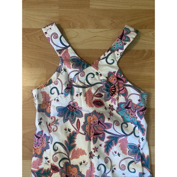 NINE WEST Size 4 Jacobean Floral Fully Lined Shift  Dress w/Pockets - Picture 2 of 11